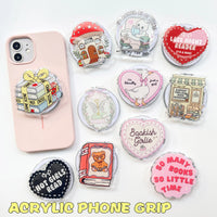 Bookish Phone Grip — Pick Your Design