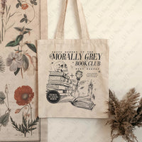 Morally Grey Book Club Tote Bag