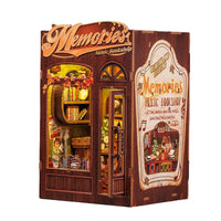 Bookstore Book Nook DIY Miniature Dollhouse Kit with Light