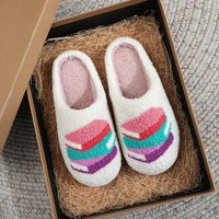 Stacked Books Plush Slippers