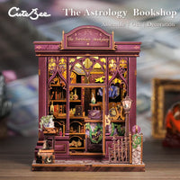 Bookstore Book Nook DIY Miniature Dollhouse Kit with Light