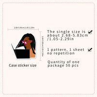 Black Girl Bookworm Sticker Pack — 50 Pieces