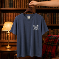 One More Chapter Tee — White Embroidery