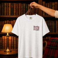Books Over People - Wine Embroidery