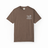One More Chapter Tee — White Embroidery