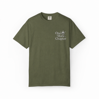 One More Chapter Tee — White Embroidery
